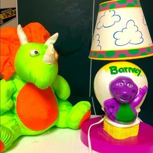 Barney Nursery Light with Baby Bob Stuffed Animal